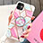 Silicone Frame Fashionable Pattern Mirror Case for Apple iPhone 11 Pink