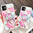 Silicone Frame Fashionable Pattern Mirror Case for Apple iPhone 11 Pink