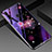 Silicone Frame Flowers Mirror Case Cover for Huawei Nova 5i Purple