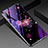 Silicone Frame Flowers Mirror Case Cover for Huawei P Smart Pro (2019) Purple