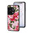 Silicone Frame Flowers Mirror Case Cover for OnePlus 11 5G