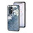 Silicone Frame Flowers Mirror Case Cover for OnePlus 9 5G