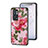 Silicone Frame Flowers Mirror Case Cover for OnePlus 9RT 5G