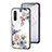 Silicone Frame Flowers Mirror Case Cover for OnePlus Nord CE 5G