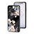 Silicone Frame Flowers Mirror Case Cover for Oppo A17