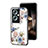 Silicone Frame Flowers Mirror Case Cover for Oppo A2 5G