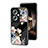 Silicone Frame Flowers Mirror Case Cover for Oppo A2 5G