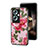 Silicone Frame Flowers Mirror Case Cover for Oppo A2 5G