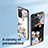 Silicone Frame Flowers Mirror Case Cover for Oppo A77 4G