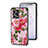 Silicone Frame Flowers Mirror Case Cover for Oppo F21 Pro 4G