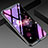 Silicone Frame Flowers Mirror Case Cover for Oppo Find X Super Flash Edition Purple