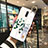 Silicone Frame Flowers Mirror Case Cover for Oppo K3 Green