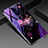 Silicone Frame Flowers Mirror Case Cover for Oppo R17 Pro Purple