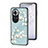 Silicone Frame Flowers Mirror Case Cover for Oppo Reno11 5G