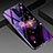 Silicone Frame Flowers Mirror Case Cover for Oppo RX17 Pro Purple