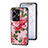 Silicone Frame Flowers Mirror Case Cover for Realme 10 Pro+ Plus 5G