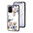 Silicone Frame Flowers Mirror Case Cover for Realme 10S 5G