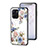 Silicone Frame Flowers Mirror Case Cover for Realme 10T 5G