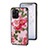 Silicone Frame Flowers Mirror Case Cover for Realme 10T 5G