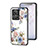 Silicone Frame Flowers Mirror Case Cover for Realme GT2 Master Explorer White