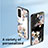 Silicone Frame Flowers Mirror Case Cover for Samsung Galaxy M13 4G