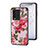 Silicone Frame Flowers Mirror Case Cover for Vivo iQOO 10 5G