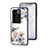 Silicone Frame Flowers Mirror Case Cover for Vivo V27 5G