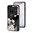 Silicone Frame Flowers Mirror Case Cover for Vivo X80 5G Black