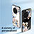 Silicone Frame Flowers Mirror Case Cover for Vivo X90 Pro+ Plus 5G