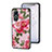 Silicone Frame Flowers Mirror Case Cover for Vivo Y02S