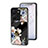 Silicone Frame Flowers Mirror Case Cover for Vivo Y35 4G