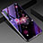 Silicone Frame Flowers Mirror Case Cover for Xiaomi Mi 10 Pro Purple