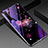 Silicone Frame Flowers Mirror Case Cover K01 for Huawei Nova 7 SE 5G Purple