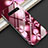 Silicone Frame Flowers Mirror Case Cover K01 for Samsung Galaxy S10 Plus Red