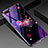 Silicone Frame Flowers Mirror Case Cover M04 for Oppo R15X Purple