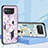 Silicone Frame Flowers Mirror Case Cover S01 for Asus ROG Phone 6