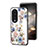 Silicone Frame Flowers Mirror Case Cover S01 for Huawei Honor 90 5G