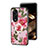 Silicone Frame Flowers Mirror Case Cover S01 for Huawei Honor X5 Plus