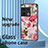 Silicone Frame Flowers Mirror Case Cover S01 for OnePlus 10 Pro 5G