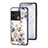 Silicone Frame Flowers Mirror Case Cover S01 for OnePlus 10 Pro 5G