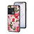 Silicone Frame Flowers Mirror Case Cover S01 for OnePlus 10 Pro 5G