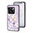 Silicone Frame Flowers Mirror Case Cover S01 for OnePlus 10T 5G