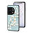 Silicone Frame Flowers Mirror Case Cover S01 for OnePlus 11 5G