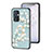 Silicone Frame Flowers Mirror Case Cover S01 for OnePlus 9 5G