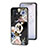 Silicone Frame Flowers Mirror Case Cover S01 for OnePlus 9 Pro 5G