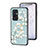 Silicone Frame Flowers Mirror Case Cover S01 for OnePlus 9 Pro 5G