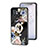 Silicone Frame Flowers Mirror Case Cover S01 for OnePlus 9RT 5G