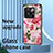 Silicone Frame Flowers Mirror Case Cover S01 for OnePlus Ace Pro 5G