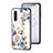 Silicone Frame Flowers Mirror Case Cover S01 for OnePlus Nord CE 5G