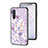 Silicone Frame Flowers Mirror Case Cover S01 for OnePlus Nord CE 5G